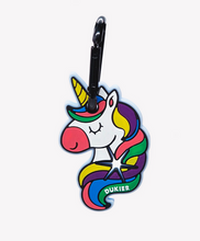Cargar imagen en el visor de la galería, Colgador de bolsas de perro para paseos colgador-bolsas-perro-unicornio