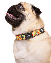 Cargar imagen en el visor de la galería, Collar seguro con cierre de máxima seguridad-Collar moderno y guay para perros-Collar resistente y cómodo para paseos-collares estampados para perros de la marca dukier-collar dukier chuches