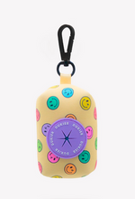 Cargar imagen en el visor de la galería, Porta bolsas para cacas de perro con diseño divertido-Porta bolsas para perros con mosquetón-Porta bolsas de neopreno para recoger cacas de perro-Accesorio para recoger cacas de perro con smiley