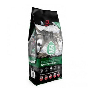 Alpha Spirit Alimento Seco "The only one Pato" alimento natural sin cereales para perros
