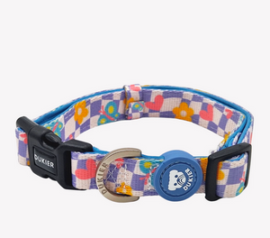 Collar Dukier Chess Board-Collar de neopreno para perros-Accesorio ajustable y seguro para paseos-Collar con diseño guay para mascotas-Comodidad y estilo en collares para perros