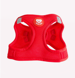 Comprar arnés para perro-Arnés fácil de poner para perros con cierre de hebilla-Arnés cómodo y ajustable para paseos-Arnés de color rojo para perros activos-Arnés con velcro y cierre tipo clic