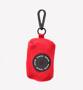 Comprar para el paseo de mi perro portabolsas de neopreno -Dispensador de bolsas de cacas de perro ligero-Portabolsas con apertura de goma para facilidad-Portabolsas de diseño rojo para paseos con perros