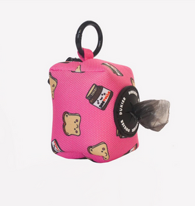 Portabolsitas Dogtella ligero y práctico para perros con apertura de goma-Portabolsas para perros de neopreno con mosquetón para acoplar fácilmente-Porta bolsas práctico y ligero para perros con diseño