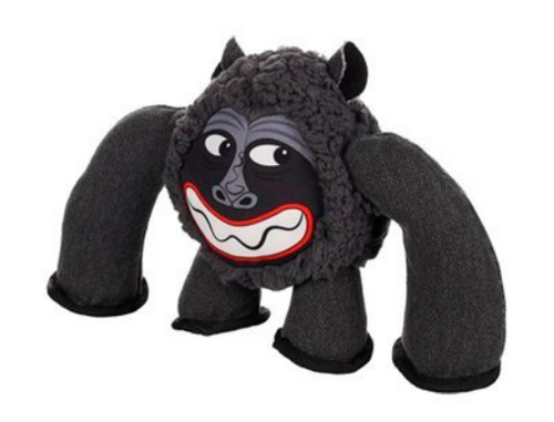 juguete para perro, juguete de felpa para perros, juguetes interactivos para perros, juguete para morder, juguetes para perros resistentes, estimulación para perros, juguete de gorila para perros